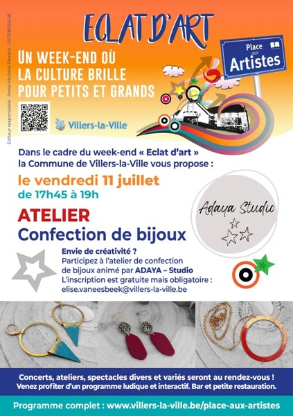 PAA 2025 Affiche Atelier Adaya